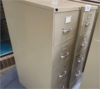 (2) Four Drawer File Cabinet