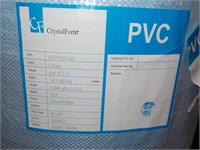 PVC vinyl film 8 ga.x 54" x 150 yd CLR polished