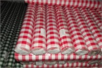 Chess Red Checker  Table cloths.
