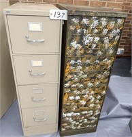 (2) Four Drawer File Cabinets
