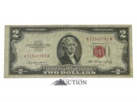 $2 Red Seal 1953 Two Dollar Bill