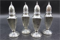 Four Vintage Sterling S&P Shakers