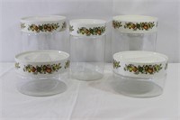 Vintage Pyrex Ware "Spice of Life" Canister Set