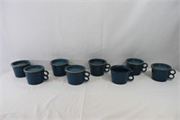 Bennington Potters Blue Glaze Mugs