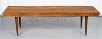 George Nelson Style Teak Slat Bench / Table