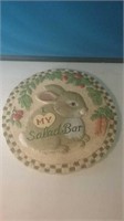 Have a garden plaque I love my salad bar rabbit