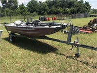 RIVER RAT BOAT AND TRAILER