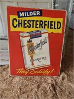 CHESTERFIELD CIGARETTES METAL SIGN