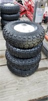 4-Lawn & Garden Tires 5/8" Spindle- NEW