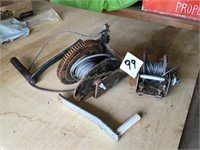 2 cable hand crank winchs