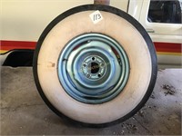 Vintage Wide White on  Ford 15" wheel  4 1/4'