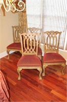4 Carved Chairs
