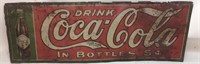 EARLY 1900’S COCA COLA 5c TIN SIGN, 34’’L, 12’’H