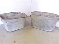 Vintage Galvenized Tubs
