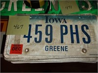 9 Iowa license plates