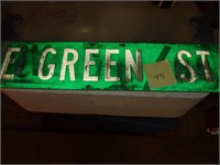 E Greene St  street sign 30in x 6in