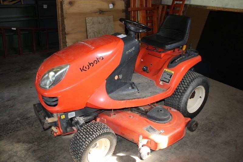 Utility Shed and Kubota Lawn Tractor