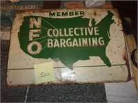 Old NFO metal sign