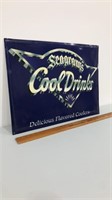Seagrams “cool drinks” tin sign.  23.5x18