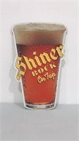 Shiner Bock -on Tap-tin beer advertising sign