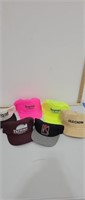 Lot of 6 advertising trucker style hats Seagrams