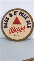 Bass Pale Ale round tin advertising sign -Approx