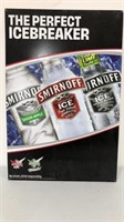 Smirnoff ice tin sign.  2005.  24x16