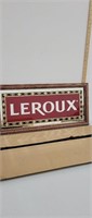 Leroux mirror bar sign 26x12