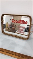 CocoRibe coconut rum mirrored serving tray