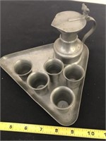 Tray With Tea Pot And Cups