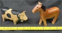 Wooden Cow And Horse