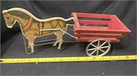 Wooden Horse And Wagon