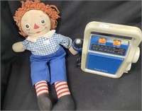 Raggedy Andy And Fisher-price Radio