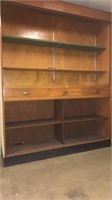 Wooden Wall Shelving Unit, one piece