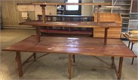 3 Tier Wooden Table, 96x49x62.5
