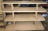 Graduated Tiered Metal Shelving Unit