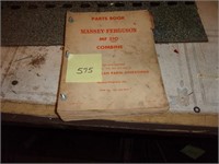 Massey Ferguson 510 combine parts book