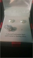 Cultured Freshwater Pearl and Crystal in s