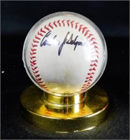 Autographed Carlos Delgado Baseball Blue Jays