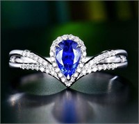 1ct Sri Lanka royal blue 18k gold sapphire ring