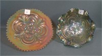 Two Imperial Carnival Glass Items