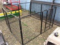 PORTABLE DOG KENNEL WITH GATE, 10' X 10'