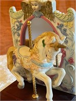 Collectible Musical Carousel with Mirror