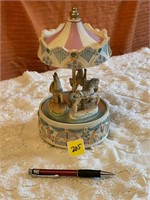 Collectible Three Horses Musical Carousel