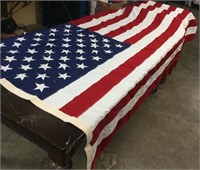HUGE AMERICAN FLAG, 100% COTTON, 112’’ BY 57’’