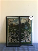 Small Stained Glass Folding Panel/Screen