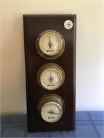 Framed Barometer-Thermometer-Hygrometer