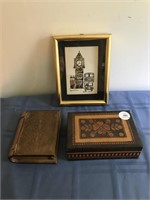 2 Lift-Top Boxes & English Clockworks Picture