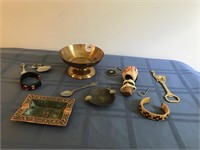 Lrg Lot Small Collectibles, Brassware, etc...