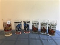 Collection of 6 Kentucky Derby Glasses